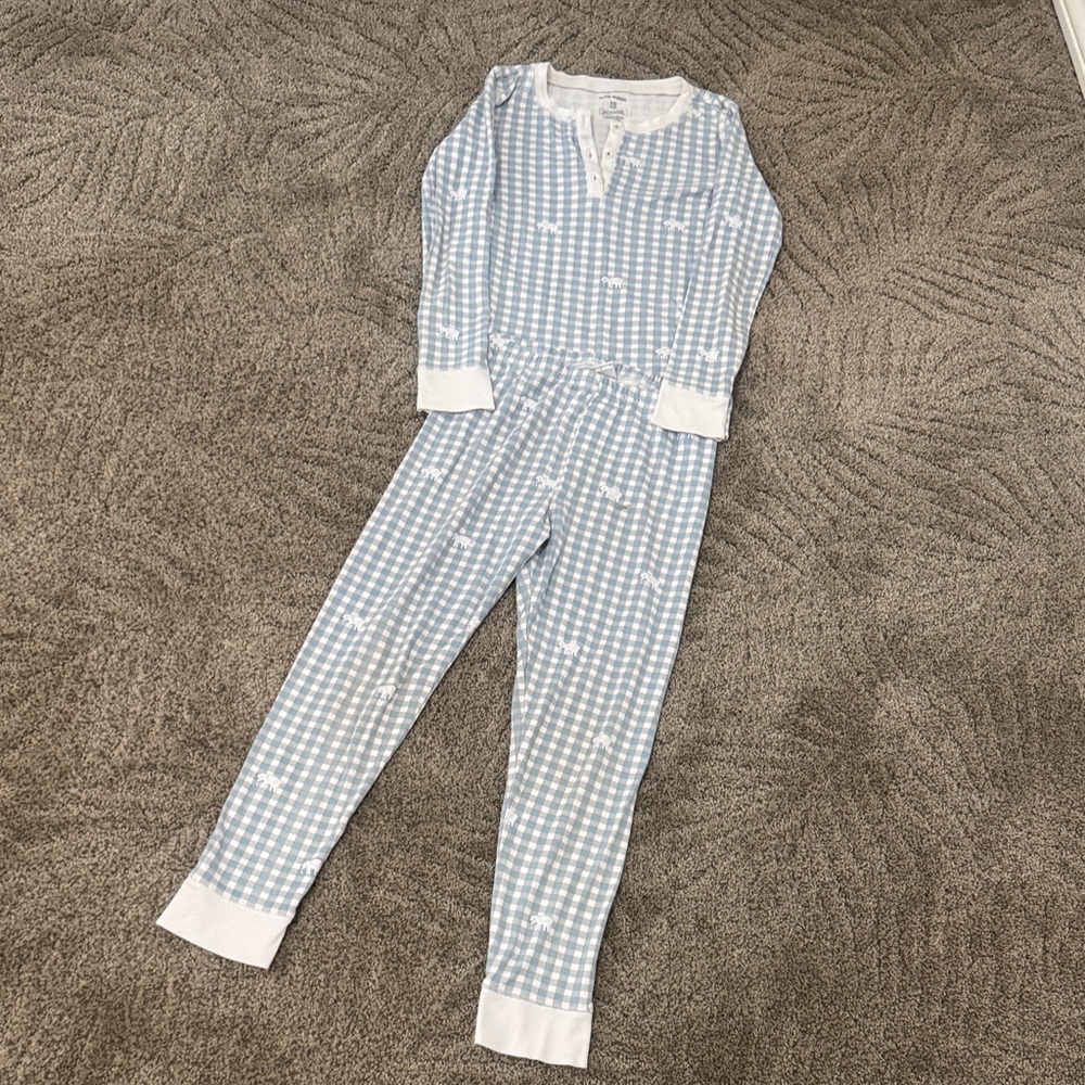 Roller Rabbit Blue and White Elephant Pajama Top